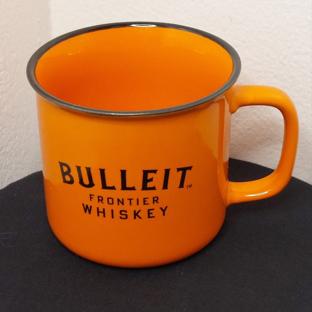 Bulleit Frontier Whiskey Orange Ceramic Coffee Mug